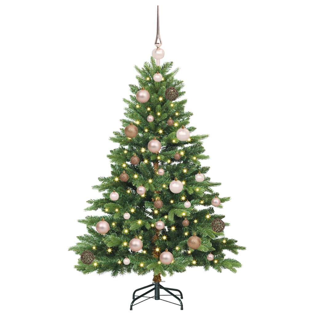Künstlicher Weihnachtsbaum mit 150 LEDs Grün 120 cm PE und PVC