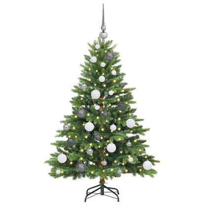 Künstlicher Weihnachtsbaum mit 150 LEDs Grün 120 cm PE und PVC