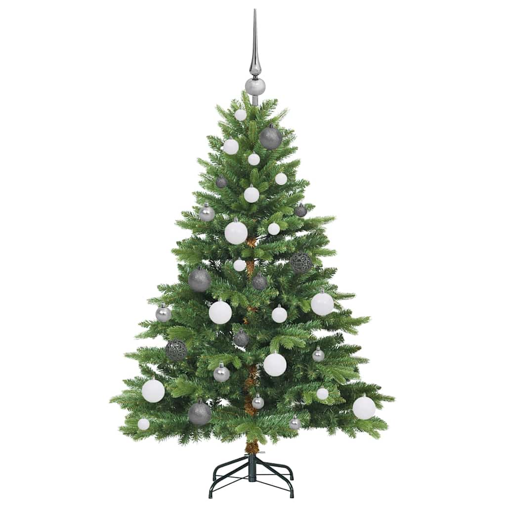 Künstlicher Weihnachtsbaum mit 150 LEDs Grün 120 cm PE und PVC
