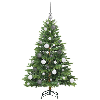 Künstlicher Weihnachtsbaum mit 150 LEDs Grün 120 cm PE und PVC