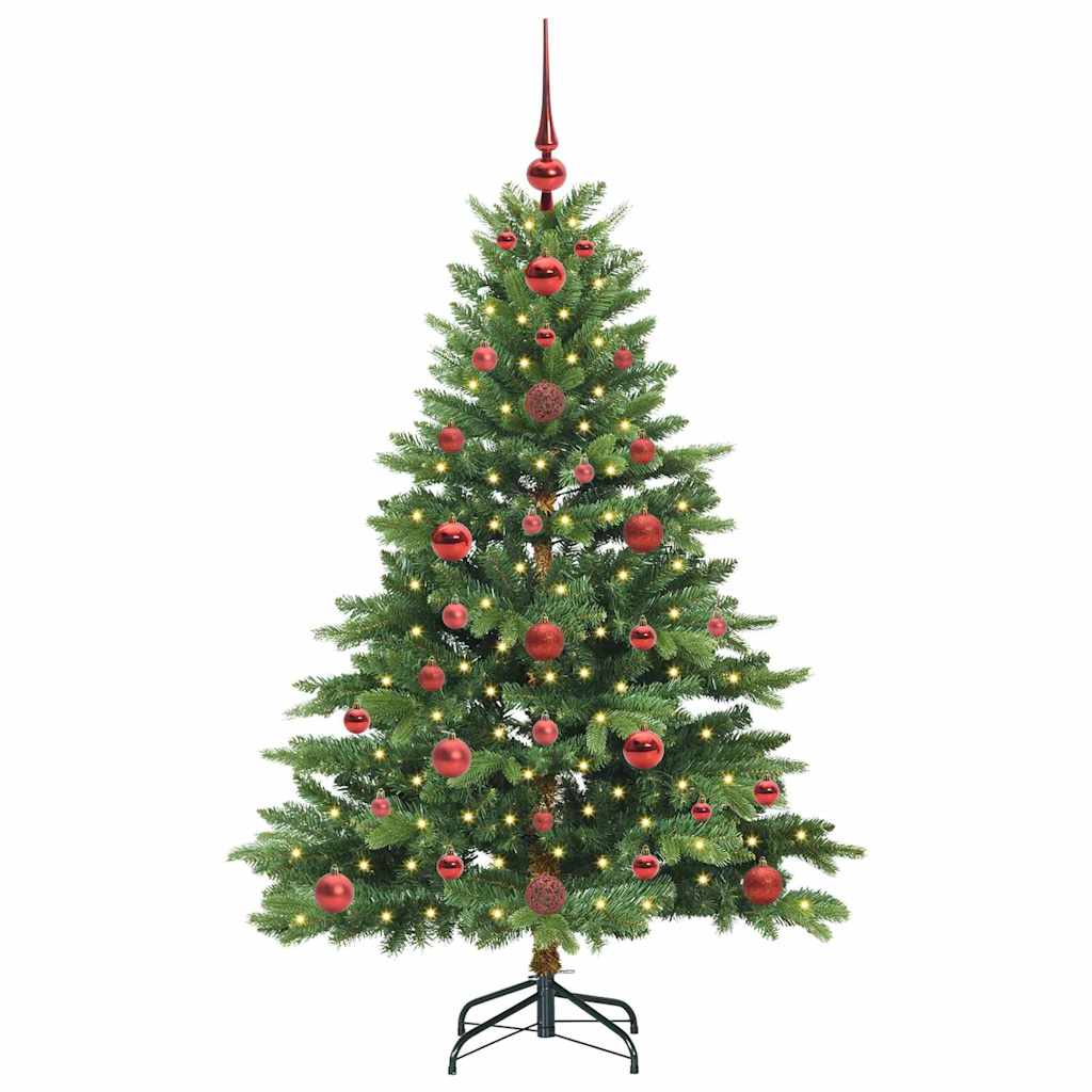 Künstlicher Weihnachtsbaum mit 150 LEDs Grün 120 cm PE und PVC