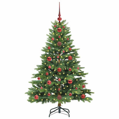 Künstlicher Weihnachtsbaum mit 150 LEDs Grün 120 cm PE und PVC