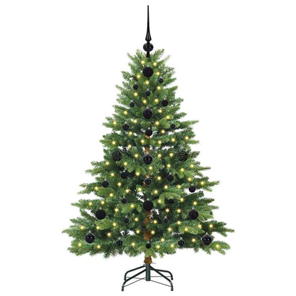 Künstlicher Weihnachtsbaum mit 150 LEDs Grün 120 cm PE und PVC