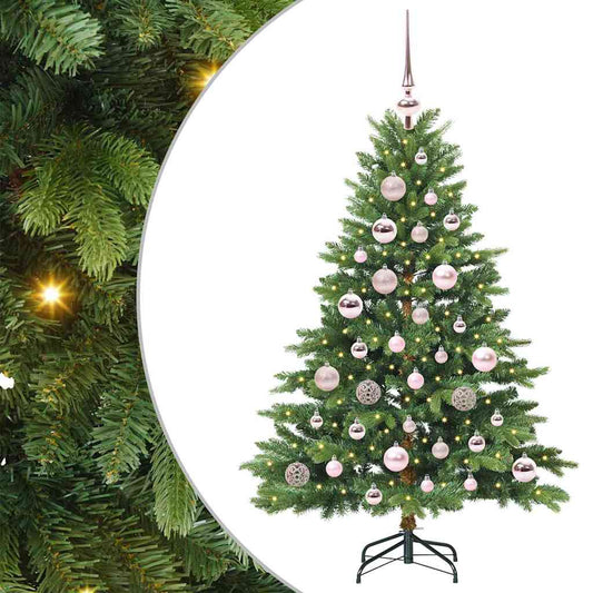 Künstlicher Weihnachtsbaum mit 150 LEDs Grün 120 cm PE und PVC