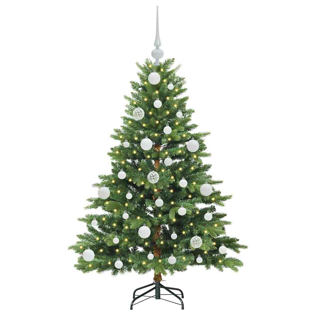 Künstlicher Weihnachtsbaum mit 150 LEDs Grün 120 cm PE und PVC
