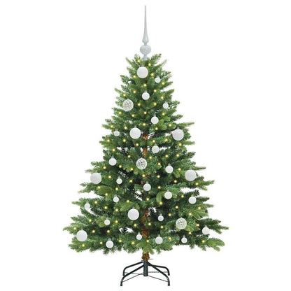 Künstlicher Weihnachtsbaum mit 150 LEDs Grün 120 cm PE und PVC