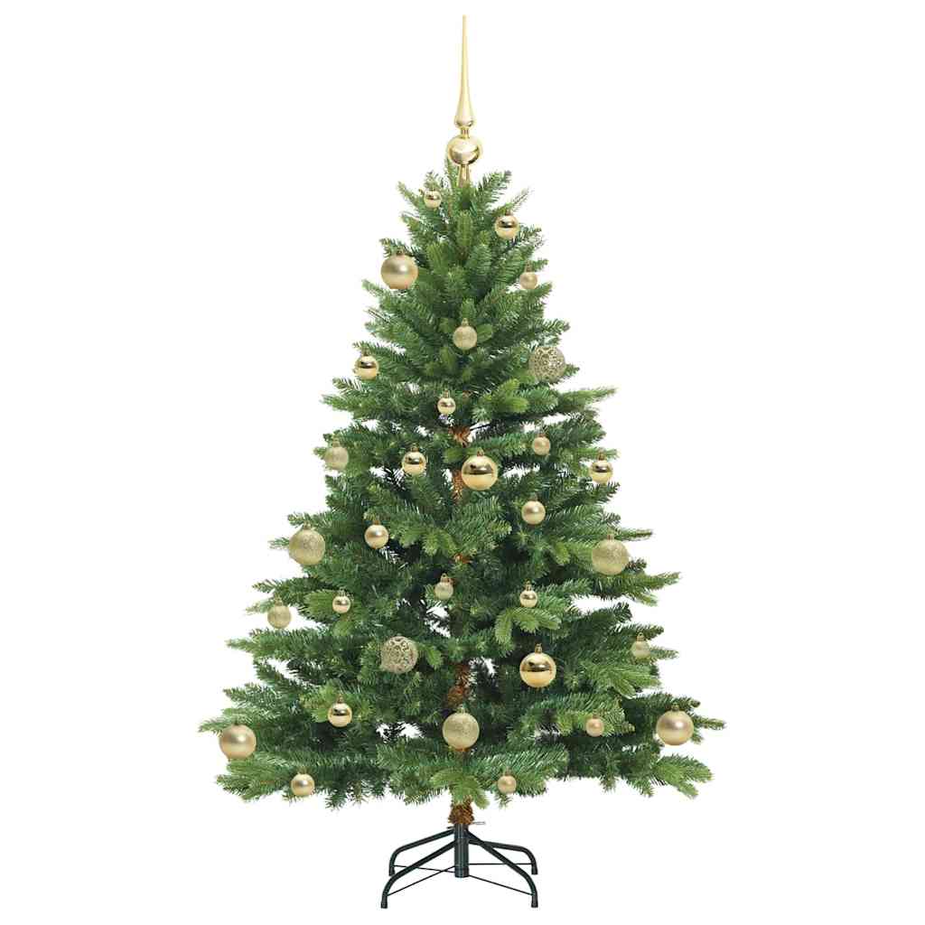 Künstlicher Weihnachtsbaum mit 150 LEDs Grün 120 cm PE und PVC