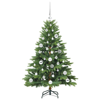 Künstlicher Weihnachtsbaum mit 150 LEDs Grün 120 cm PE und PVC