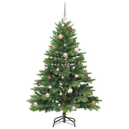 Künstlicher Weihnachtsbaum mit 150 LEDs Grün 150 cm PE und PVC