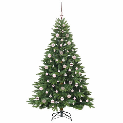Künstlicher Weihnachtsbaum mit 300 LEDs Grün 180 cm PE und PVC