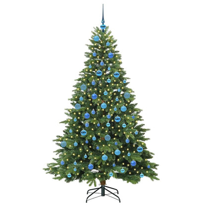 Künstlicher Weihnachtsbaum mit 300 LEDs Grün 180 cm PE und PVC