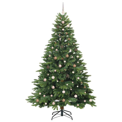 Künstlicher Weihnachtsbaum mit 300 LEDs Grün 240 cm PE und PVC