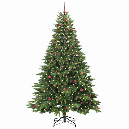 Künstlicher Weihnachtsbaum mit 300 LEDs Grün 240 cm PE und PVC