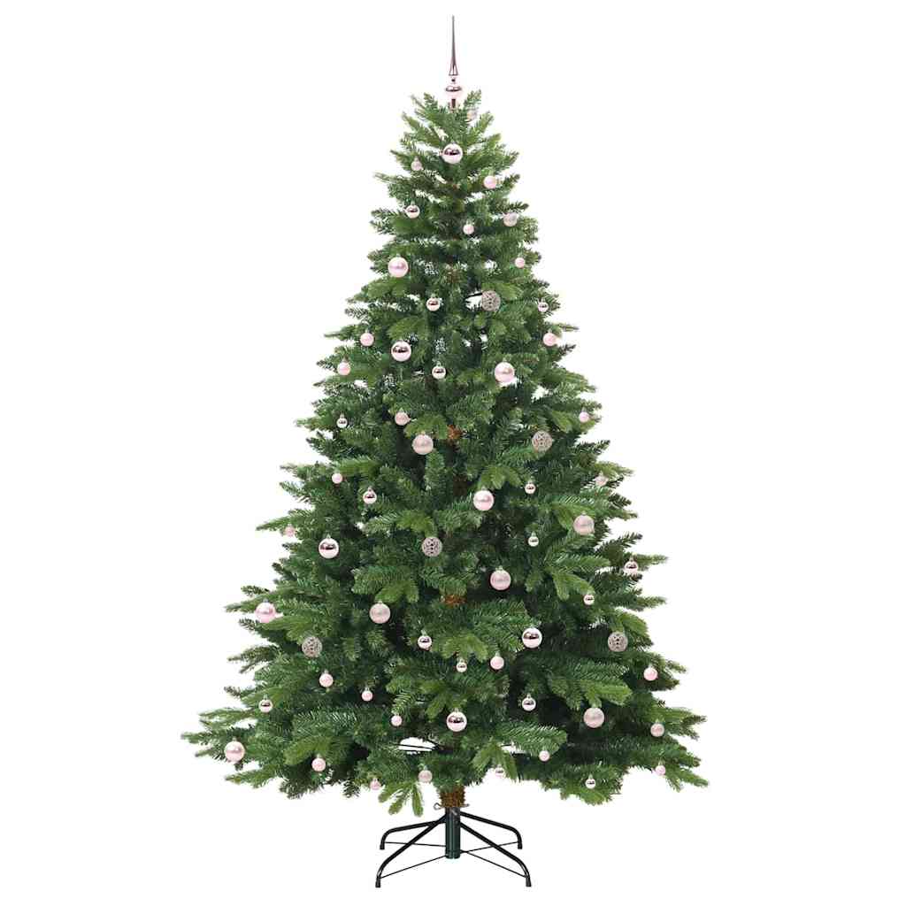 Künstlicher Weihnachtsbaum mit 300 LEDs Grün 240 cm PE und PVC