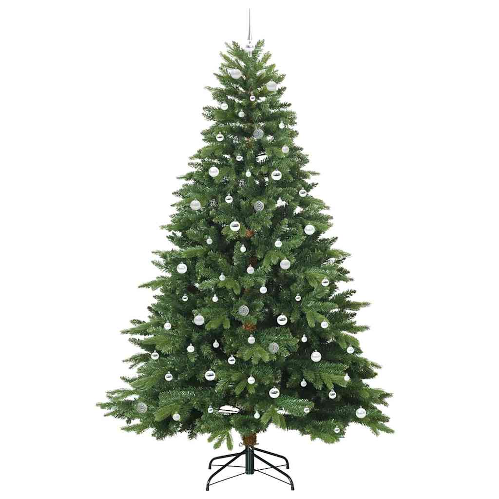 Künstlicher Weihnachtsbaum mit 300 LEDs Grün 240 cm PE und PVC