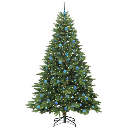 Künstlicher Weihnachtsbaum mit 300 LEDs Grün 240 cm PE und PVC