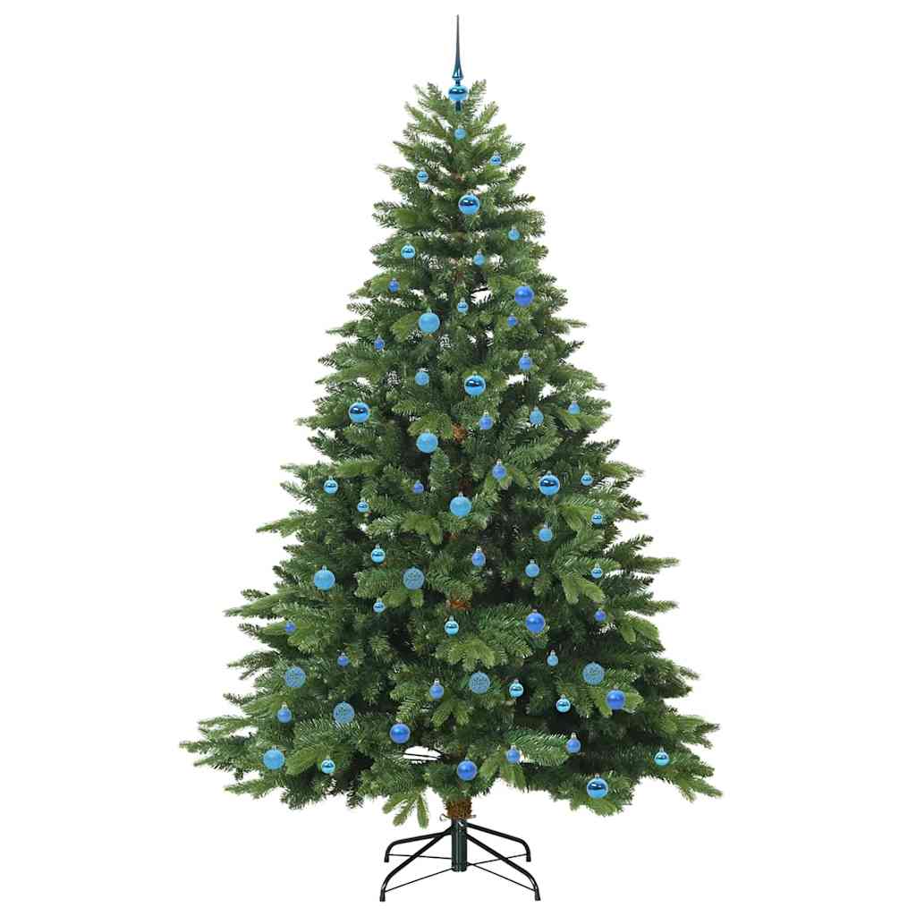 Künstlicher Weihnachtsbaum mit 300 LEDs Grün 240 cm PE und PVC