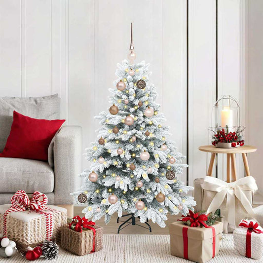 Künstlicher Weihnachtsbaum mit 150 LEDs Grün 120 cm PE und PVC