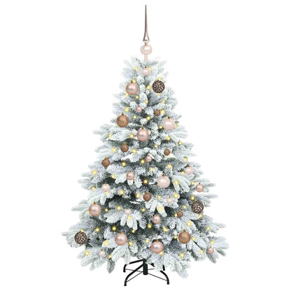 Künstlicher Weihnachtsbaum mit 150 LEDs Grün 120 cm PE und PVC