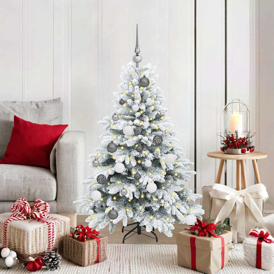 Künstlicher Weihnachtsbaum mit 150 LEDs Grün 120 cm PE und PVC