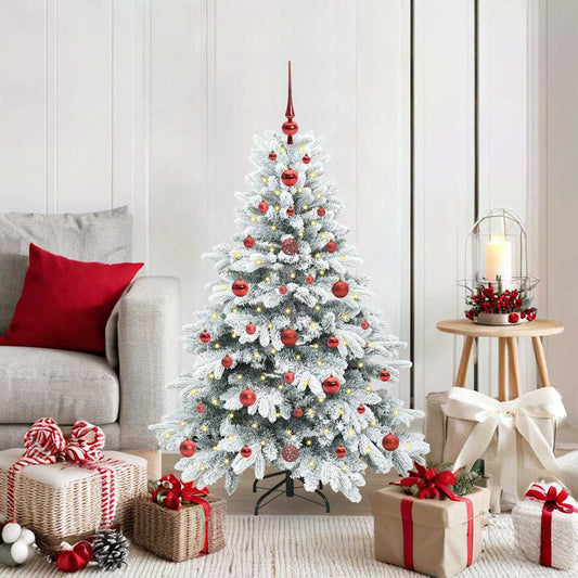 Künstlicher Weihnachtsbaum mit 150 LEDs Grün 120 cm PE und PVC