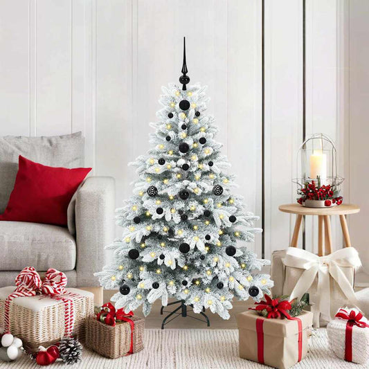 Künstlicher Weihnachtsbaum mit 150 LEDs Grün 120 cm PE und PVC