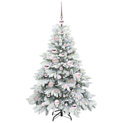 Künstlicher Weihnachtsbaum mit 150 LEDs Grün 120 cm PE und PVC