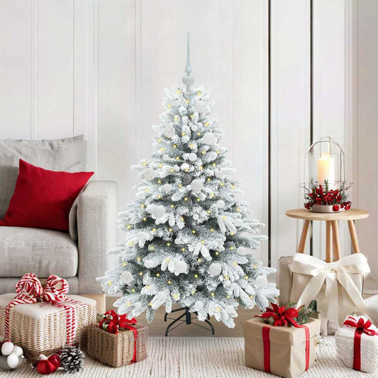 Künstlicher Weihnachtsbaum mit 150 LEDs Grün 120 cm PE und PVC