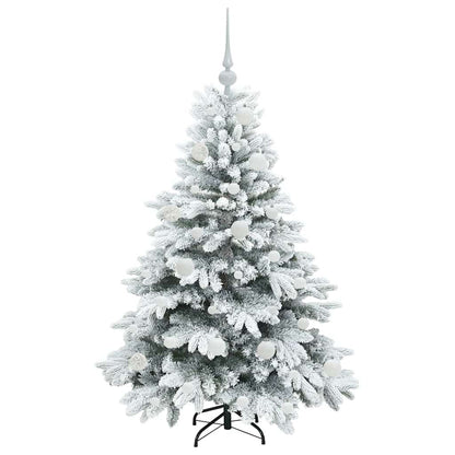 Künstlicher Weihnachtsbaum mit 150 LEDs Grün 120 cm PE und PVC