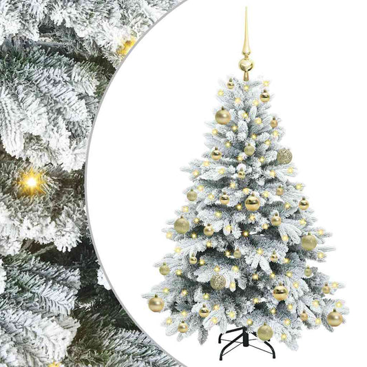 Künstlicher Weihnachtsbaum mit 150 LEDs Grün 120 cm PE und PVC