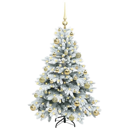 Künstlicher Weihnachtsbaum mit 150 LEDs Grün 120 cm PE und PVC