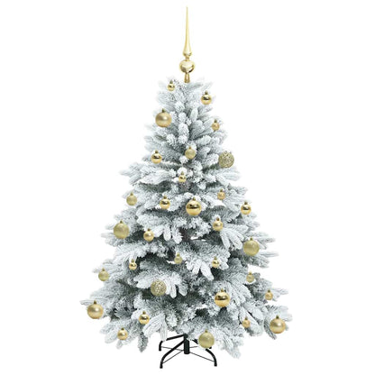 Künstlicher Weihnachtsbaum mit 150 LEDs Grün 120 cm PE und PVC