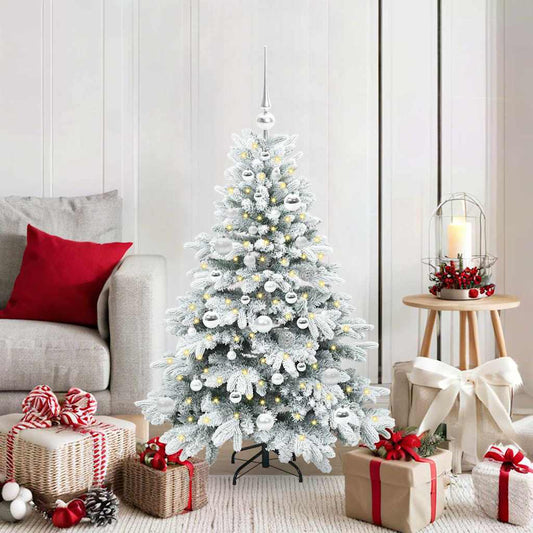Künstlicher Weihnachtsbaum mit 150 LEDs Grün 120 cm PE und PVC