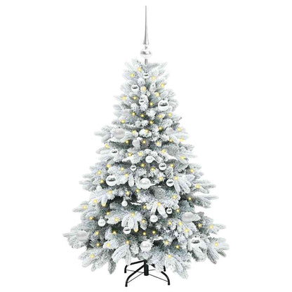 Künstlicher Weihnachtsbaum mit 150 LEDs Grün 120 cm PE und PVC