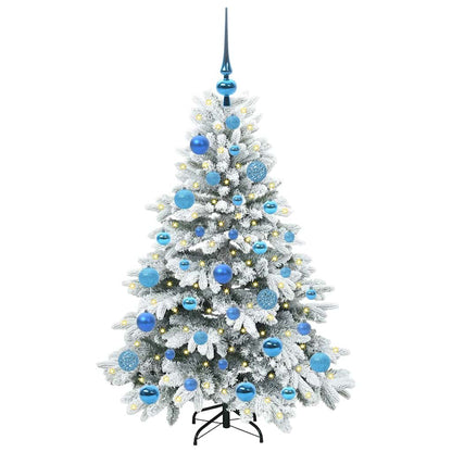 Künstlicher Weihnachtsbaum mit 150 LEDs Grün 120 cm PE und PVC