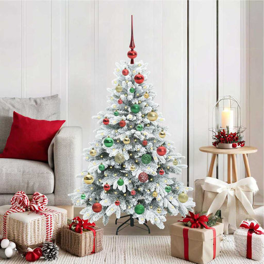 Künstlicher Weihnachtsbaum mit 150 LEDs Grün 120 cm PE und PVC
