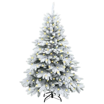Künstlicher Weihnachtsbaum mit 150 LEDs Grün 150 cm PE und PVC
