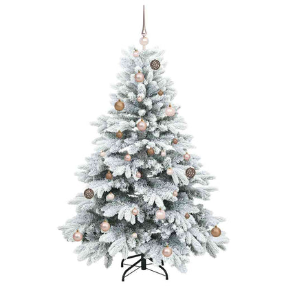Künstlicher Weihnachtsbaum mit 150 LEDs Grün 150 cm PE und PVC