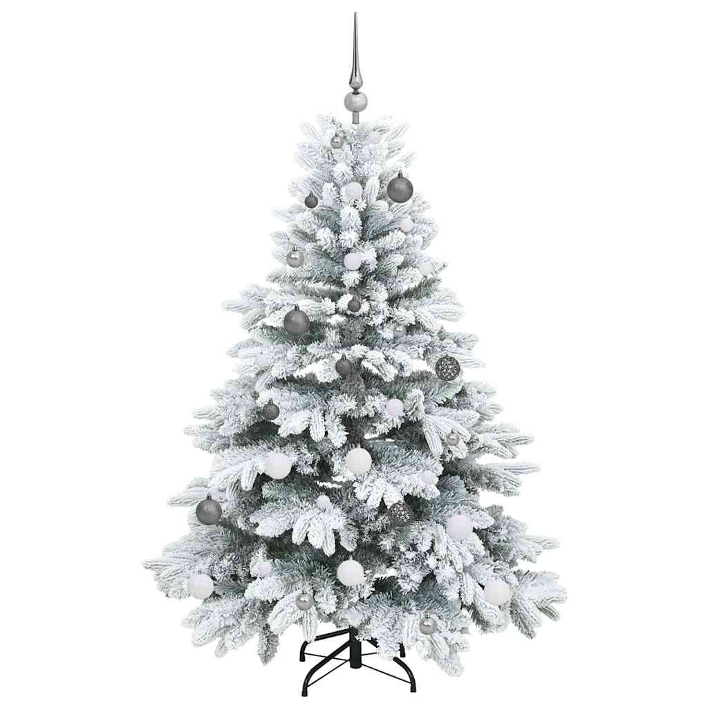 Künstlicher Weihnachtsbaum mit 150 LEDs Grün 150 cm PE und PVC