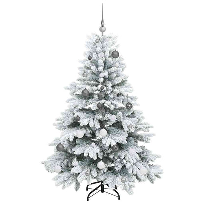 Künstlicher Weihnachtsbaum mit 150 LEDs Grün 150 cm PE und PVC
