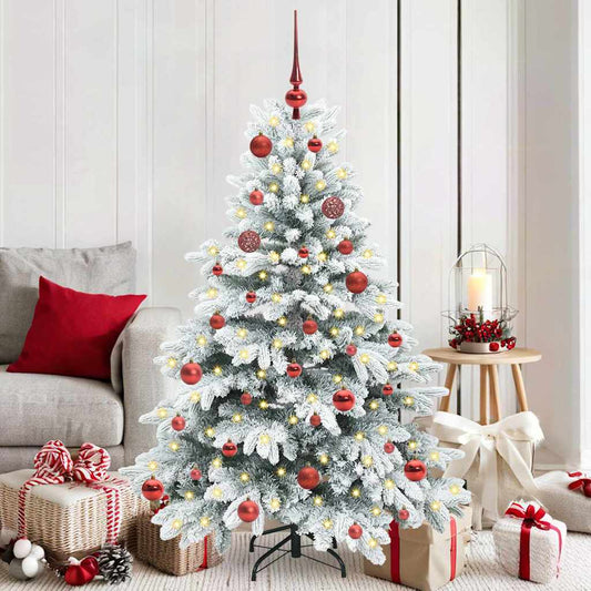 Künstlicher Weihnachtsbaum mit 150 LEDs Grün 150 cm PE und PVC