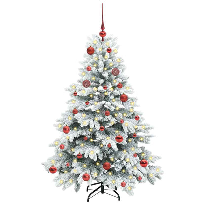 Künstlicher Weihnachtsbaum mit 150 LEDs Grün 150 cm PE und PVC