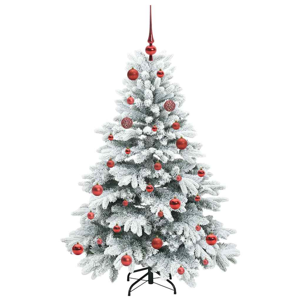 Künstlicher Weihnachtsbaum mit 150 LEDs Grün 150 cm PE und PVC