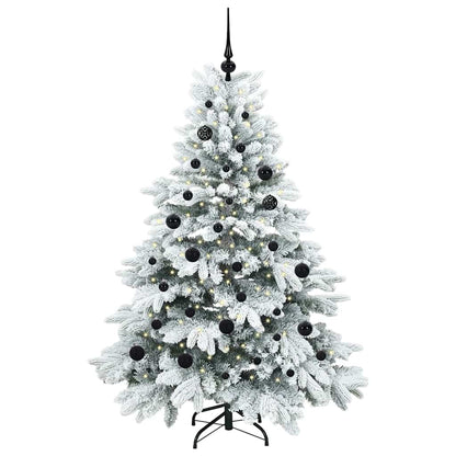 Künstlicher Weihnachtsbaum mit 150 LEDs Grün 150 cm PE und PVC