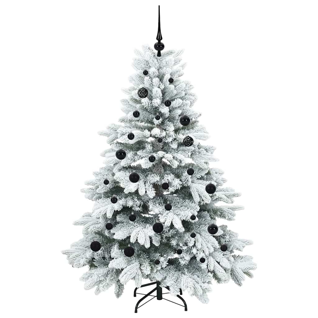 Künstlicher Weihnachtsbaum mit 150 LEDs Grün 150 cm PE und PVC