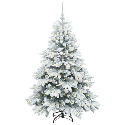Künstlicher Weihnachtsbaum mit 150 LEDs Grün 150 cm PE und PVC