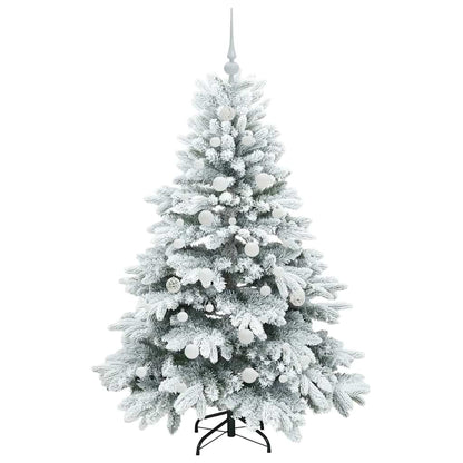 Künstlicher Weihnachtsbaum mit 150 LEDs Grün 150 cm PE und PVC