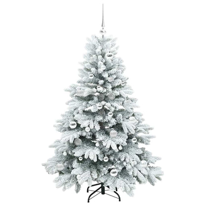 Künstlicher Weihnachtsbaum mit 150 LEDs Grün 150 cm PE und PVC