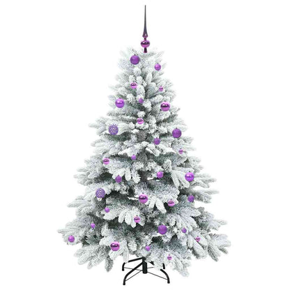 Künstlicher Weihnachtsbaum mit 150 LEDs Grün 150 cm PE und PVC