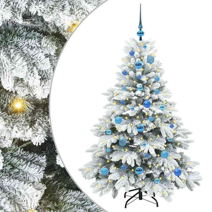 Künstlicher Weihnachtsbaum mit 150 LEDs Grün 150 cm PE und PVC